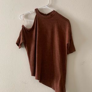 Barlll blouse cold-shoulder.